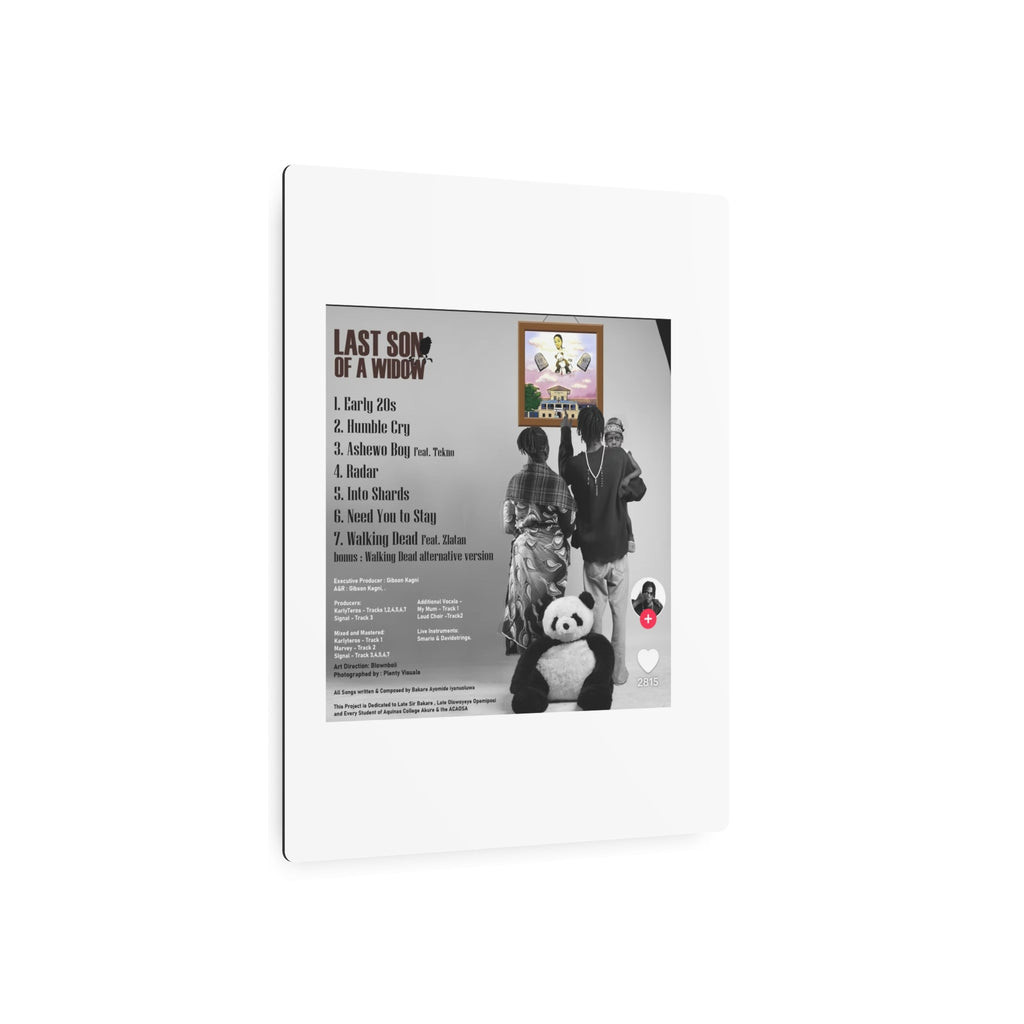 Last Son of a Widow Metal Art Sign