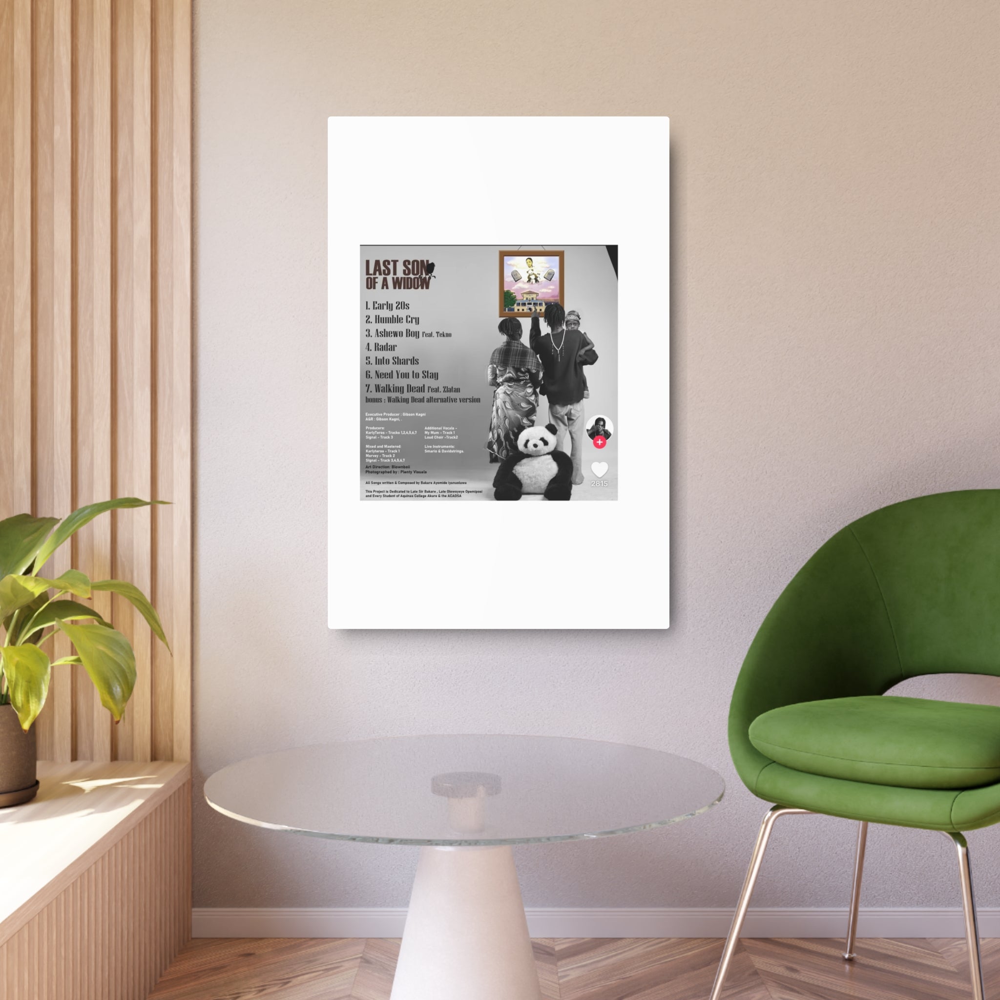 Last Son of a Widow Metal Art Sign