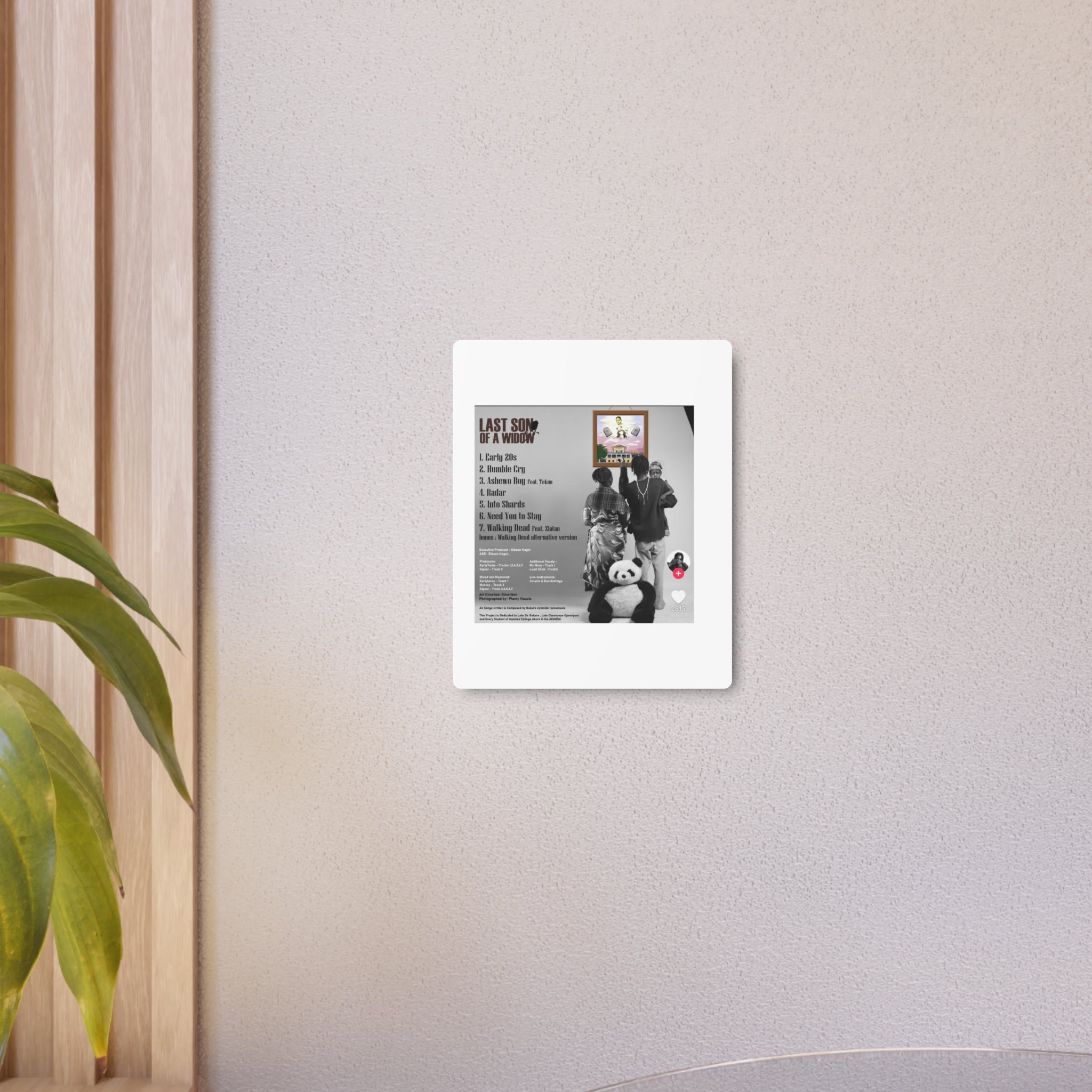 Last Son of a Widow Metal Art Sign