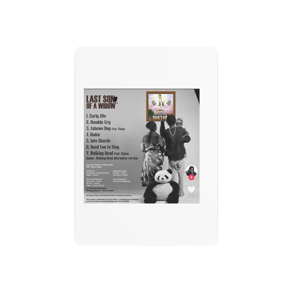 Last Son of a Widow Metal Art Sign