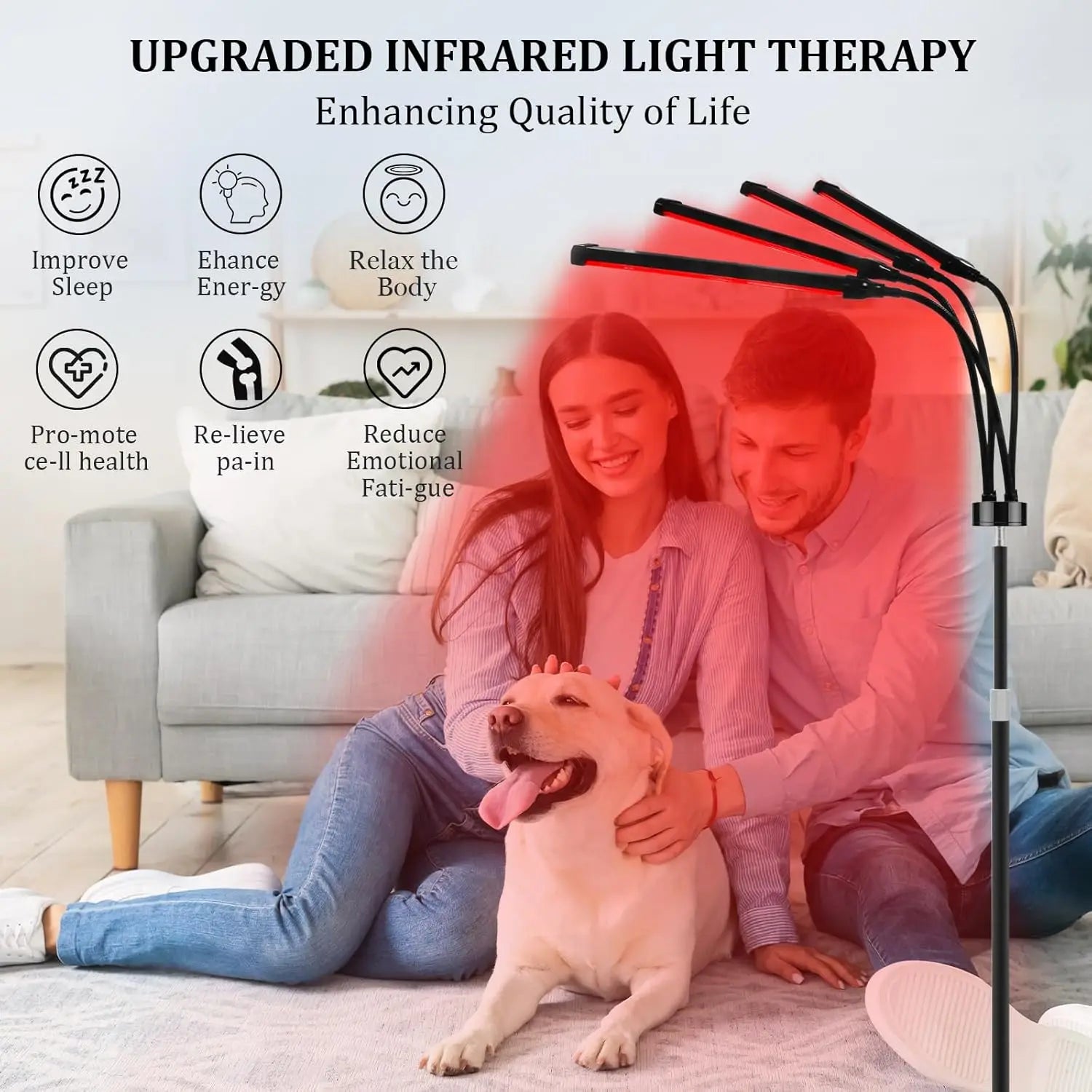 Led Red&Near Infrared Light Healthcare Lamp 660&850 nm Sauna for Full Body Face Joint Muscle Relieve Beauty Health Gadget Device