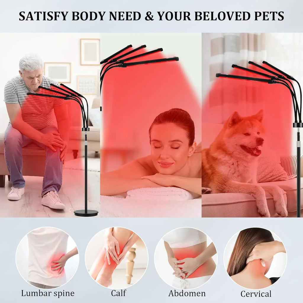 Led Red&Near Infrared Light Healthcare Lamp 660&850 nm Sauna for Full Body Face Joint Muscle Relieve Beauty Health Gadget Device