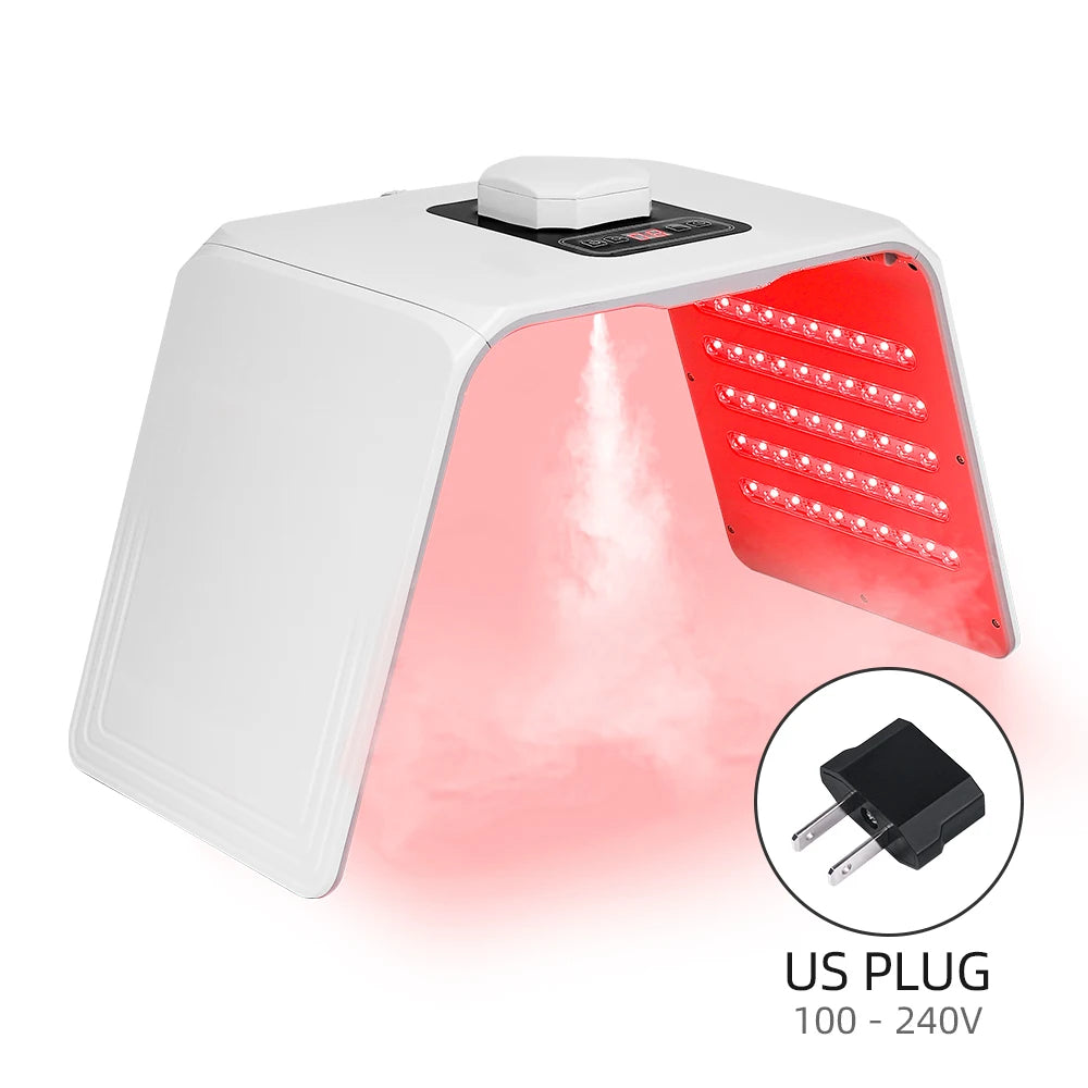 7 Colors LED Photon Machine Red Light Therapy Device with Nano Spray Anti-aging facial Rejuvenation Home SPA Skin Care Tool